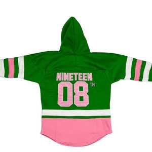 AKA เสื้อฮู้ดสีเขียวฮอกกี้ แบบยูนิเซ็กส์ ปักตัวอักษรกรีก สไตล์สปอร์ต ลำลอง สตรีทแวร์ ทรงพอดีตัว - Product Image 2