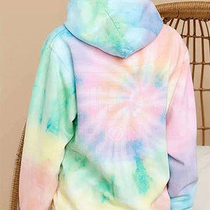 Sudaderas con capucha de tie dye transpirables y ligeras para mujer, ajuste cómodo, ropa informal, sudaderas con capucha de tie dye para mujer en venta en línea - Product Image 6