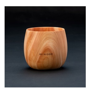 Gobelets en bois portables japonais de qualité supérieure, durables, personnalisables et réutilisables - Product Image 1