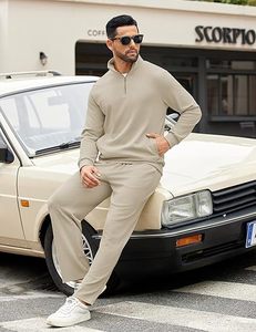 Conjunto Deportivo de 2 Piezas para Hombre, Estilo Hip Hop, Bordado, Sudadera con Cierre de Cremallera y Pantalones Anchos - Product Image 2