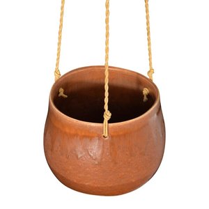 Panier à plantes décoratif en métal de luxe avec structure suspendue élégante pour balcon, jardin et accent de terrasse - Product Image 4