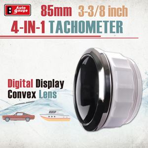 Nouveau pour 85mm, tachymètre numérique TFT 4-en-1, jauge de pression d'huile, température de l'eau, voltmètre, 12V 24V, étanche IP67, voiture, marine - Product Image 4