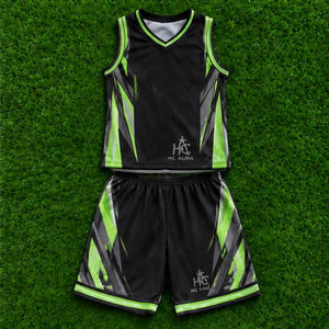 Uniforme de Baloncesto Unisex Más Vendido, Amarillo y Negro, Sublimado, Cuello en V, Sin Mangas, Absorbe la Humedad, Ajuste Atlético, Logotipo Personalizado - Product Image 3