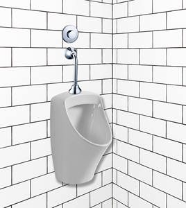 Valve de chasse d'eau Semi-dissimulée, goujon supérieur, Valve de chasse d'eau d'urinoir à retardement - Product Image 1