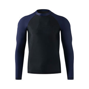 Maillot de bain anti-UV à manches longues pour homme, imprimé par sublimation, séchage rapide, motif floral, logo frontal, pour adulte - Product Image 2
