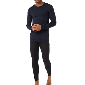 Ensemble de sous-vêtements thermiques à manches longues pour homme, noir, haut et bas, vêtements chauds pour tout le corps, sous-vêtements d'hôpital pour homme - Product Image 2