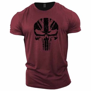 T-shirts décontractés pour hommes, pour la musculation, mode, 100% polyester, manches courtes - Product Image 5