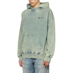 Sudadera con Capucha para Hombre, 100% Algodón, Lavado Ácido, Logotipo Serigrafiado en la Parte Delantera, Diseño con Bolsillo, Transpirable, Ecológica, Corte Regular, 2 Piezas - Product Image 5