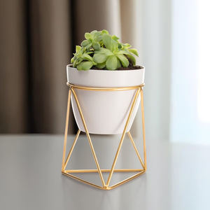 Support de Pot de Fleurs Artificielles de Qualité Supérieure 2026, Finition Dorée, Décoration pour Maison et Bureau, Meilleure Qualité d'Exportation - Product Image 1