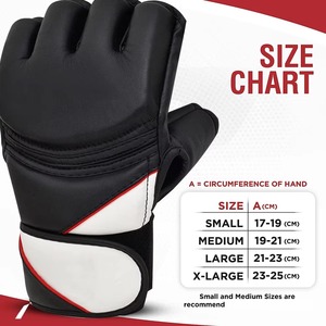 Guantes de Boxeo MMA para Grappling, Medios Dedos, AMS SPORTS INTL, Invierno, Térmicos, de Cuero, Absorben la Humedad, Ligeros, Gran Venta, Personalizables - Product Image 2