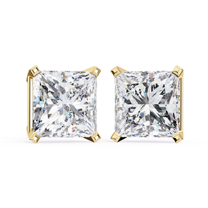 High Quality <b>Emerald</b> Cut Lab Grown Diamond <b>Stud</b> <b>Earrings</b> Elegant Fine Jewelry Anniversary Diamond Gift - Product Image 4