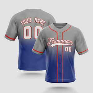 Camiseta de Béisbol Personalizada con Logotipo, Nombre y Número del Equipo, Uniforme de Béisbol Sublimado 100% Poliéster - Product Image 4
