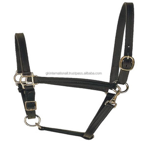 Cabestro para Caballo de Cuero Duradero Negro o Marrón, Totalmente Ajustable y Personalizado, con Doble Costura y Acolchado Suave, Herrajes de Latón Sólido - Product Image 6