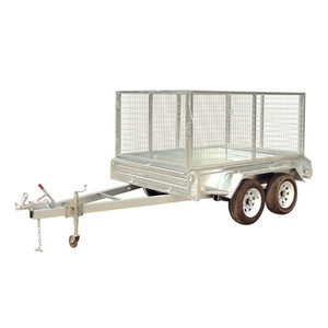 10*5ft Cattle Animal Transport Semi <b>Trailer</b> tandem Axle <b>Car</b> <b>Trailers</b> - Product Image 1