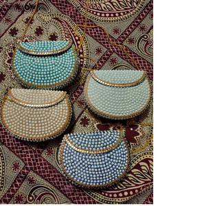 Bolsos de mano tipo clutch de mosaico, hechos a mano en India, accesorio para mujer para ocasiones especiales. - Product Image 2