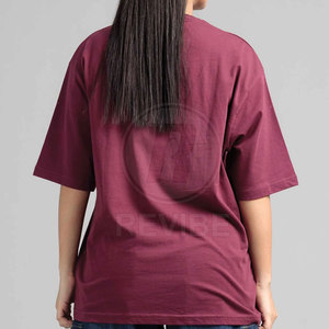 เสื้อยืดโอเวอร์ไซส์ผู้หญิงสไตล์ใหม่ ผ้าแคนวาส 100% คอตตอน ระบายอากาศได้ดี สวมใส่สบาย ขนาดสั่งทำได้ คุณภาพดีที่สุด ลดราคาพิเศษทางออนไลน์ - Product Image 2