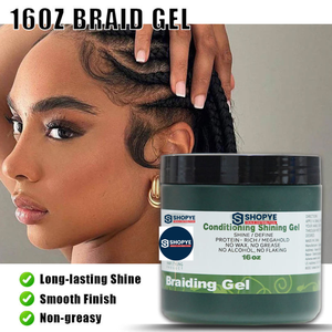 Offre Spéciale – Gel Fixation Forte 16oz 64oz pour Tresses – Lissant & Brillant Unisexe - Product Image 3