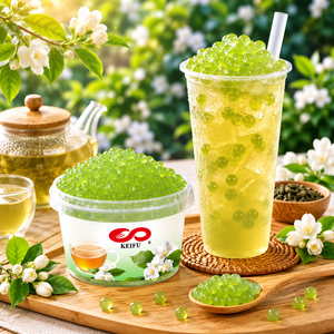 Perlas de Jugo de Miel KEIFU de Taiwán, 500g, Bolas de Boba Instantáneas para Té de Burbujas, Ingredientes para Bebidas OEM/ODM - Product Image 6