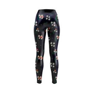 Mid Waist Full Length Yoga <b>Leggings</b> <b>Green</b> Spandex Polyester Seamless Tummy Control Quick Dry Sweat-Wicking Elastic Waist Pants - Product Image 4