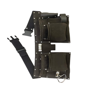 Industrial Grade Suede <b>Leather</b> <b>Tool</b> Pouch Bag Heavy Duty <b>Tool</b> Holder for Workshop and Construction Use - Product Image 4
