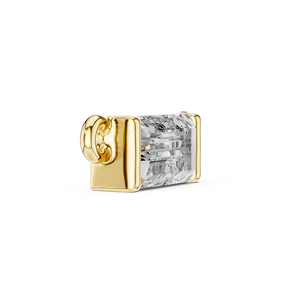 Pendentif de luxe pour femme en diamant de laboratoire taille baguette, certifié IGI, plaqué or 10K 14K 18K, VVS VS DEF, bijoux de mariage - Product Image 4