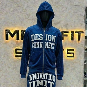 Ensemble de survêtement pour homme avec fermeture éclair personnalisée, nouvelle collection, vêtements de sport confortables pour la salle de sport, le fitness et le jogging - Product Image 3