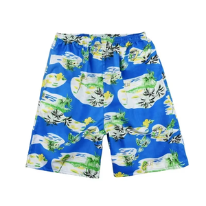 Shorts de bain pour hommes en tissu satiné lisse, aspect brillant, design personnalisé de luxe, sublimation - Product Image 5