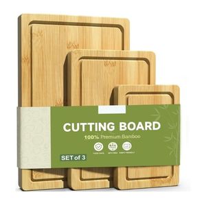 Planche à découper en bois de qualité supérieure, idéale pour le camping en plein air, la préparation des aliments et la découpe de viande savoureuse. - Product Image 2