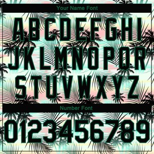 Camiseta de Baloncesto Personalizada con Hojas de Palma Tropicales en Verde Kelly, Impresión Digital Profesional, Malla de Poliéster/Algodón - Product Image 3