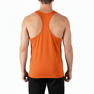 Mens Stretch Gym <b>Singlet</b> Sleeveless Tank Top Flexible Fitness Vest Breathable Workout Shirt Training <b>Running</b> Bodybuilding Sports - Product Image 4