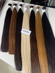 Extensions de cheveux humains vietnamiens de qualité supérieure, super double drawn, en vrac, prix d'usine, cuticules vierges alignées, 22-24 pouces - Product Image 2