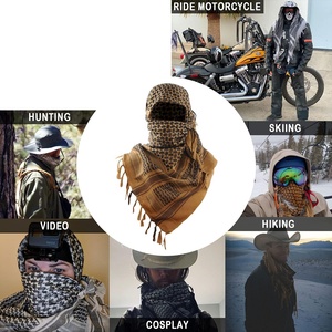 <b>Scarf</b> Desert Keffiyeh Shemagh Tactical <b>Head</b> Neck Arab Wrap Wind Sand Sun Protective Shemagh - Product Image 4