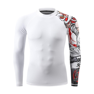 High Quality Mens Rash Guard Full Sleeve Breathable <b>Compression</b> Sports <b>Shirt</b> Manufacturer Wholesale Supply - Product Image 1