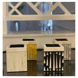 Handmade Bone Inlay Bakhoor Burner Black And White Floral Pattern Resin Handicraft Arabic Mabkhara For <b>Oud</b> <b>Incense</b> Home Decor - Product Image 5