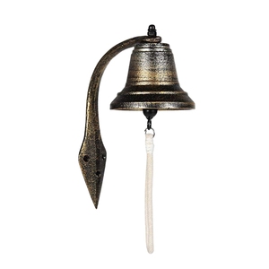 Cloche de bateau nautique en laiton pur, style vintage, à fixer au mur, pour décoration extérieure, décoration de jardin, décoration de bureau, décoration industrielle - Product Image 6