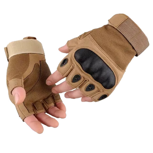 Gants de sport Geo Brothers Company en vinyle légers et respirants, demi-doigts, fermeture à boucle, protection de la paume, entraînement croisé, fitness - Product Image 1