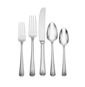 Ensemble de couverts en métal moderne, cuillère, fourchette, couteau pour la décoration de mariage et de salle à manger - Product Image 4