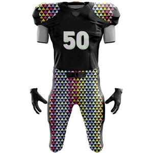 Uniformes de football américain de haute qualité, personnalisés, imprimés par sublimation, respirants, antibactériens, anti-UV, grande taille, compression - Product Image 1