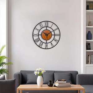 Luxury Handmade Modern Black Art Deco <b>Wall</b> <b>Clock</b> Decorative <b>Wall</b> Art Living Room Bedroom Office Hotel Home Interior Best Price - Product Image 3