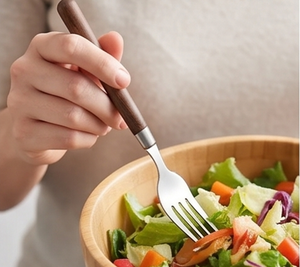 Stainless Steel Flatware Set With Wooden Handles High <b>Mirror</b> Polish Dishwasher Safe Minimalist Design For <b>Camping</b> Use - Product Image 4