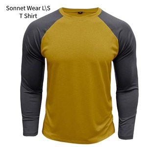 T-shirt à manches longues pour homme 100% coton avec impression numérique 220 grammes Séchage rapide pour un usage décontracté - Product Image 2