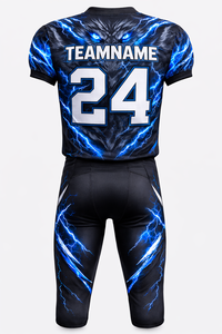 Camiseta Azul de Entrenamiento de Fútbol Americano para Hombre, Uniforme Deportivo Transpirable de Secado Rápido, Diseño Sublimado de Última Generación - Product Image 2