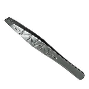 Pince à épiler en acier inoxydable à pointe lisse, outil de précision pour l'application des cils - Product Image 1