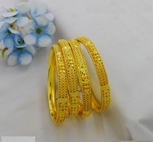 Traditional Gold Plated High Quality Bangles <b>Bracelets</b> Jewelry Ethiopian Africa Bride Wedding <b>Bracelet</b> Bangles for Women & <b>Girls</b> - Product Image 5