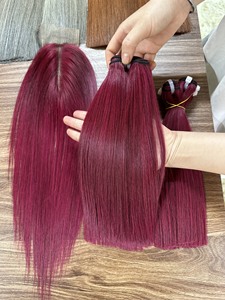 2024 Hot Bonestraight Extensions de cheveux têtes d'entraînement femmes faisceaux de cheveux vietnamiens pour les femmes noires - Product Image 4
