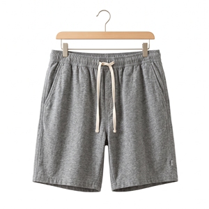 Shorts d'été pour hommes aspect lin respirant avec cordon de serrage, décontractés et légers, vente en gros OEM ODM, marque privée, faible MOQ - Product Image 6