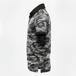 เสื้อโปโลผู้ชายผ้าโพลีเอสเตอร์ 100% แห้งเร็ว พิมพ์ลายแบบซับลิเมชั่นเต็มตัว เสื้อกอล์ฟ ราคาขายส่ง เสื้อคอปก ใส่ลำลอง - Product Image 4