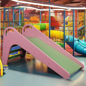 Structure de jeu intérieure pour enfants avec toboggan en plastique, piscine à balles et structure d'escalade multicolores, pour usage en maternelle - Product Image 5
