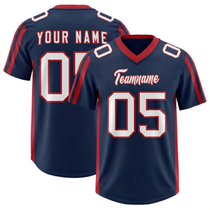 Anti-Bacterial Men's Football Jersey Shorts Set 100% Polyester Heat-Transfer Printed Custom Team Name Turn-<b>Down</b> Collar - Product Image 1