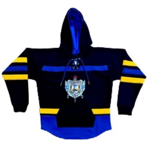 เสื้อฮู้ดฮอกกี้ Sigma Gamma Rho SGRho สีดำทอง เสื้อผ้ากรีกพรีเมียม เสื้อสเวตเชิ้ตสำหรับชมรมนักศึกษาแบบยูนิเซ็กซ์ - Product Image 2